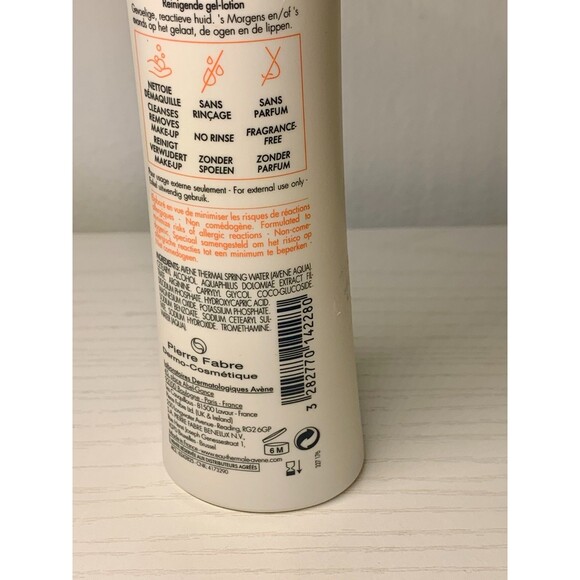 Avene Tolerance Extremely Gentle Cleanser for Face & Eyes 200ml 6.7oz SEALED - Picture 4 of 5